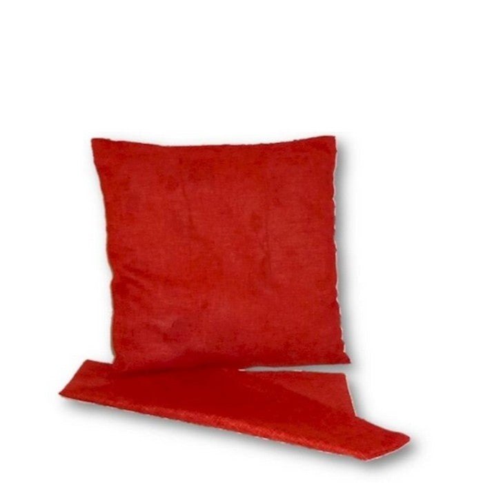 Linen Look Cushion - Tangerine