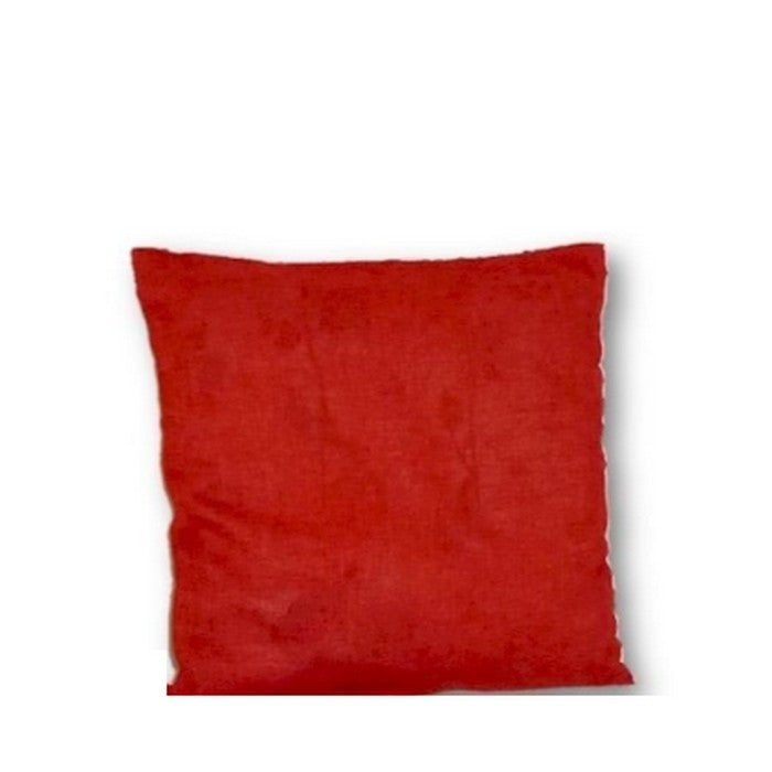 Linen Look Cushion - Tangerine