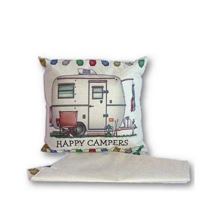 Happy Campers Vintage Cushion