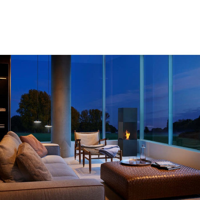 Ecosmart Fire: Be Designer Fireplace + AB3 Burner (Black or White) - Paulas Home & Living