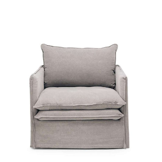 Hamilton Armchair Slipcover - Cement
