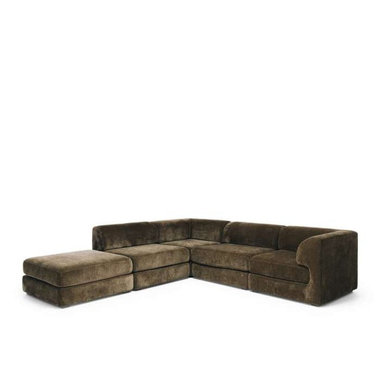 Harmony Modular 4 Seater Cnr Chaise LHF - Olive