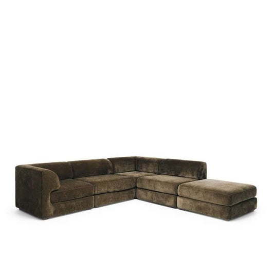 Harmony Modular 4 Seater Cnr Chaise RHF - Olive