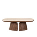 Juno Coffee Table - Walnut Veneer Ceramic Top