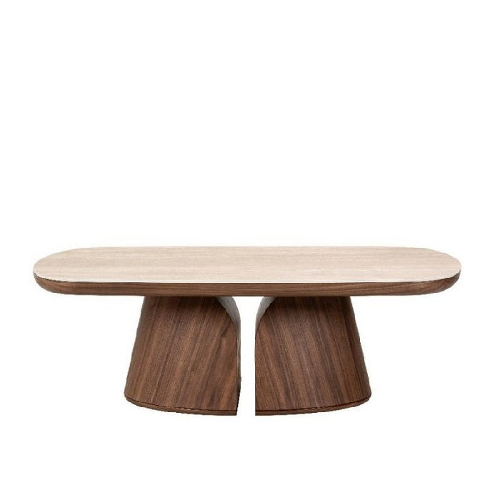 Juno Coffee Table - Walnut Veneer Ceramic Top