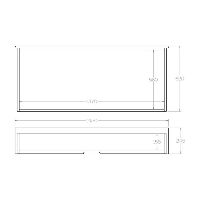 Under Bed Storage Drawer - 1450w