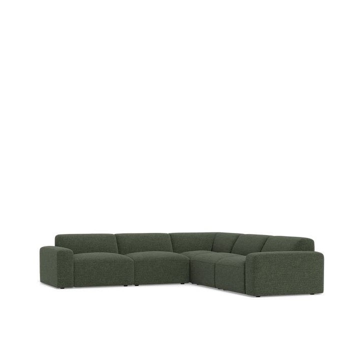 Malone 5 Piece Modular Corner Suite in Fabric