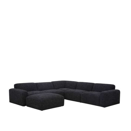 Malone 6 Piece Modular Corner Suite in Fabric