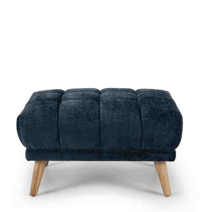 Towelie 3 Seater & Footstool Indigo Blue