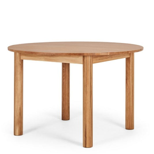 Oliver Oak Dining Table Round 1200dia - Sits 4