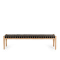 Indo Bench Seat - Woven - Saddle - Paulas Home & Living