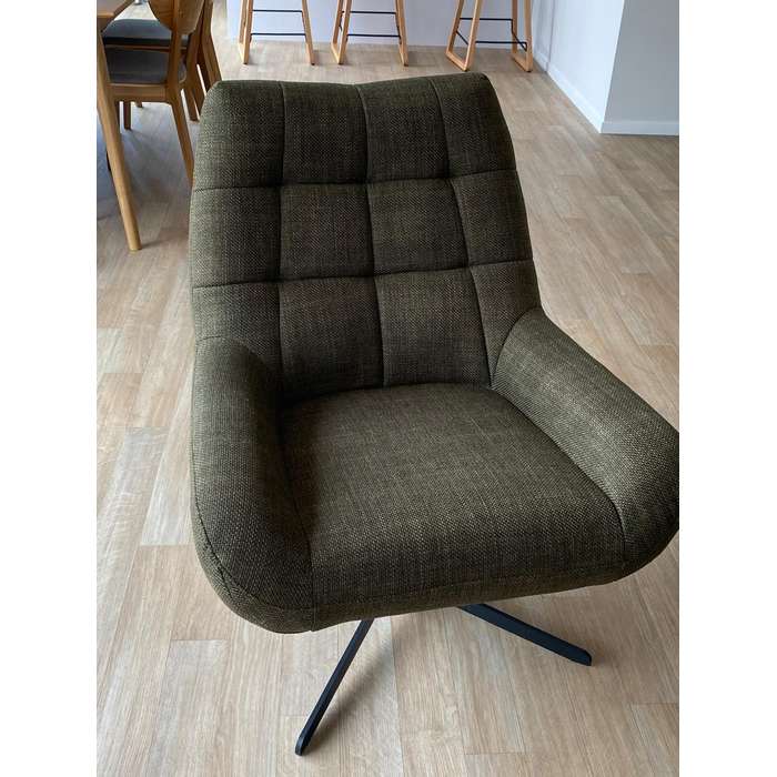 Paris Swivel Armchair - Basel Green