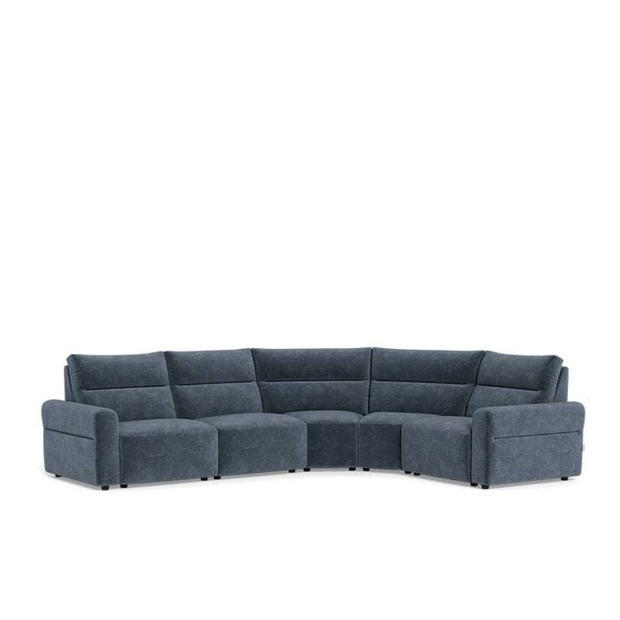 La - Z - Boy Sedona 5 Piece Corner Power Reclining Modular - Paulas Home & Living