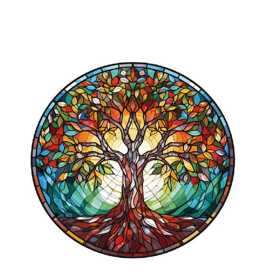 Tree of Life Stained Glass Hanger