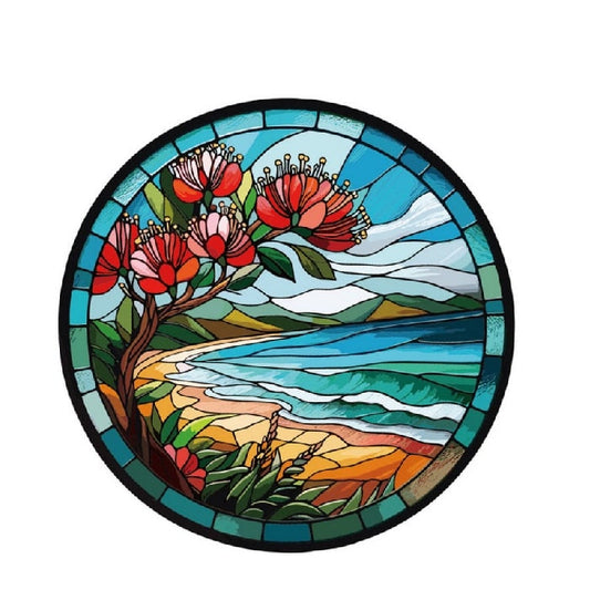 Beach Stained Glass Hanger
