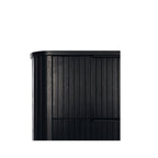 Anders Tallboy - 4 Drawer - Black Oak