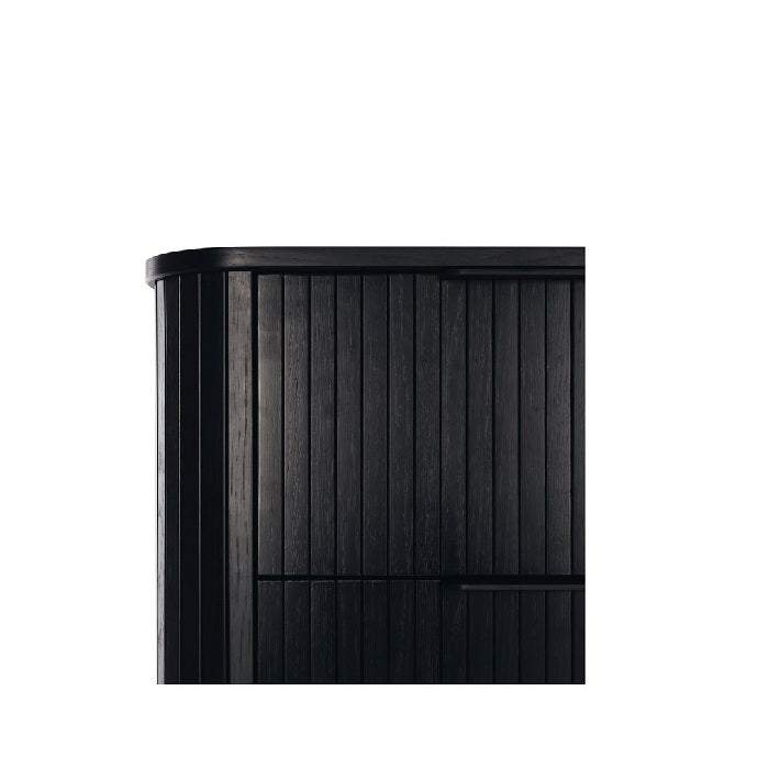 Anders Tallboy - 4 Drawer - Black Oak