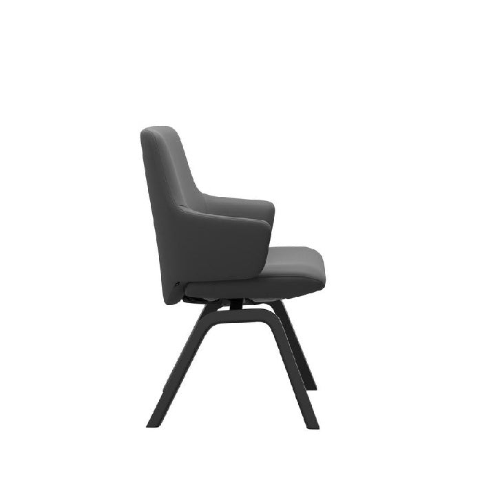 Stressless Dining Chair - Bay Low Back with Arms - (Batick Grey)