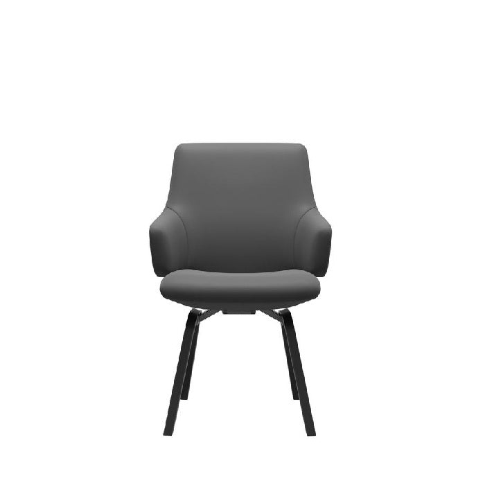 Stressless Dining Chair - Bay Low Back with Arms - (Batick Grey)