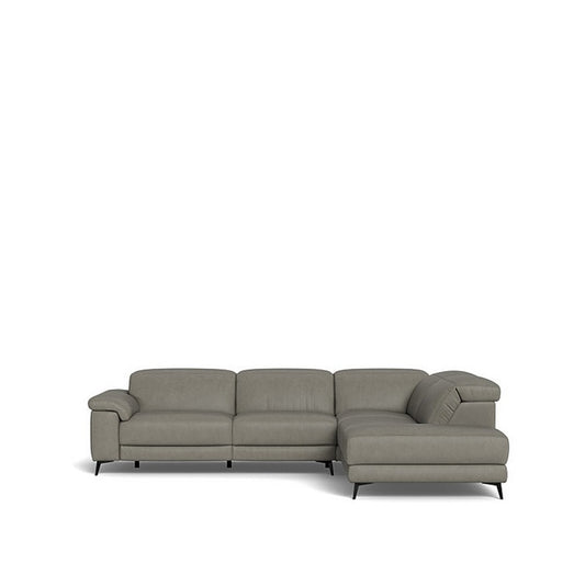 Tate 3 Seater Power Reclining Sofa with Corner Chaise RHF in Leather