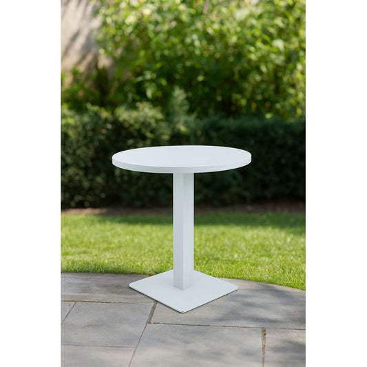 Taupo Outdoor Side Table - 600dia White
