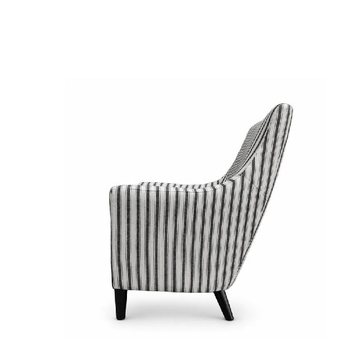 Tyler Stripe Tub Chair – Classic Linen Comfort