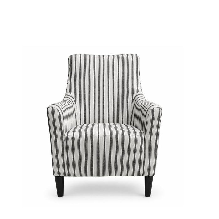 Tyler Stripe Tub Chair – Classic Linen Comfort