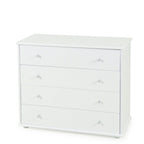 Ablaze 4 Drawer Lowboy White - Paulas Home & Living