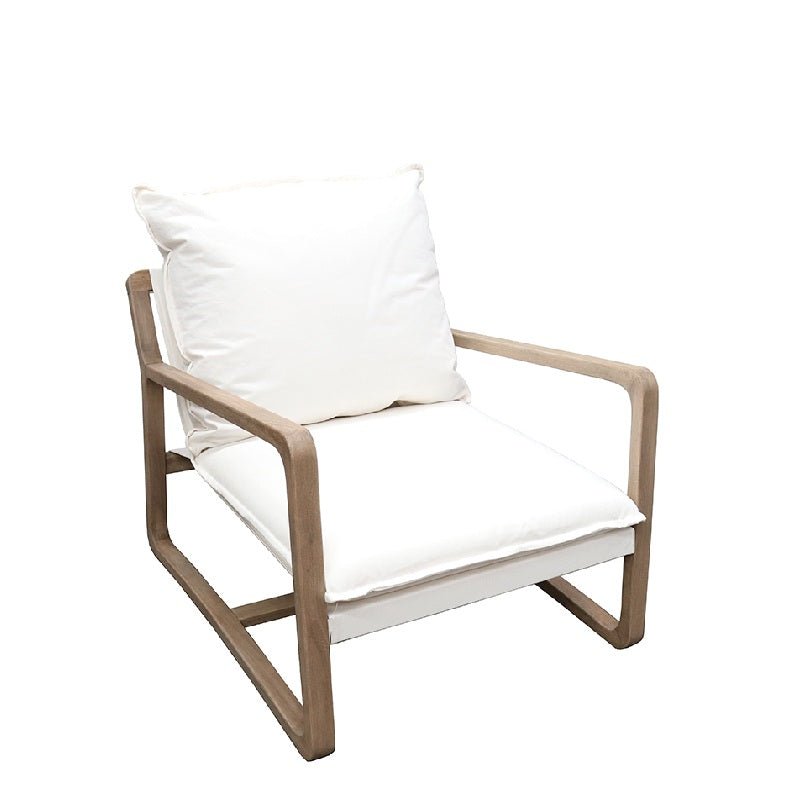 Acer Lounge Chair - Ivory - Paulas Home & Living
