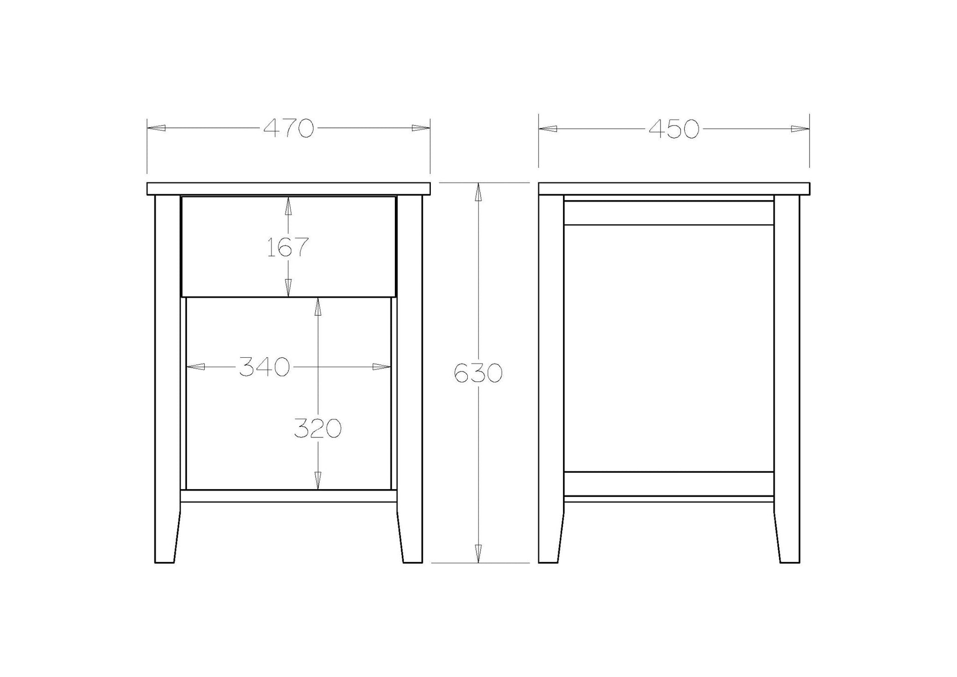 Adventure Bedside 1 Drawer - Paulas Home & Living