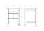 Adventure Bedside 3 Drawer - Paulas Home & Living