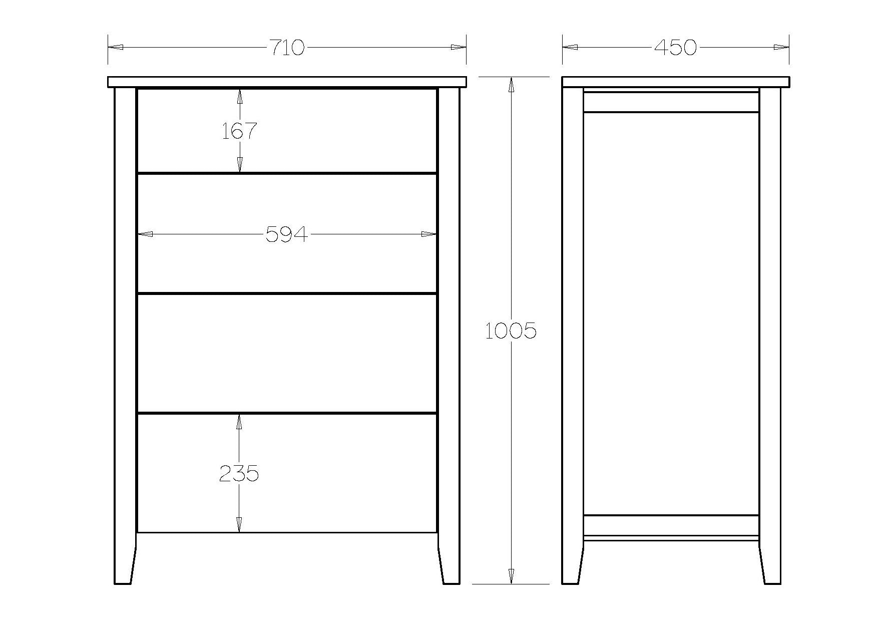 Adventure Slimboy 4 Drawer - Paulas Home & Living