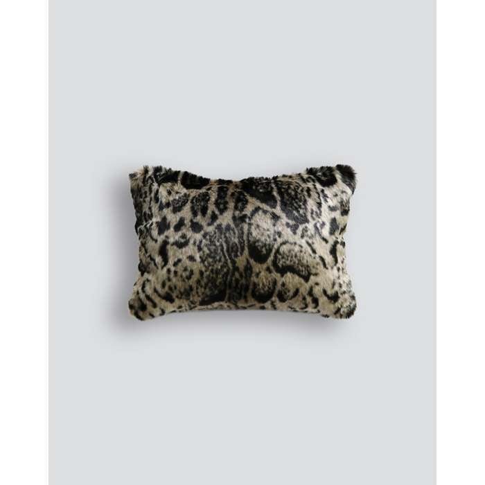 African Leopard Cushion (Faux Fur) - Paulas Home & Living