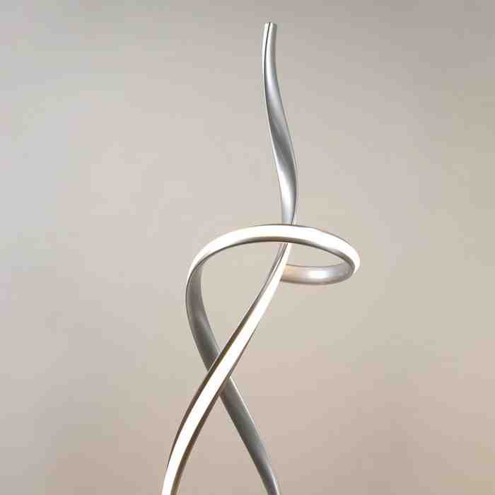 Ainhoa LED Floor Lamp - Silver - Paulas Home & Living