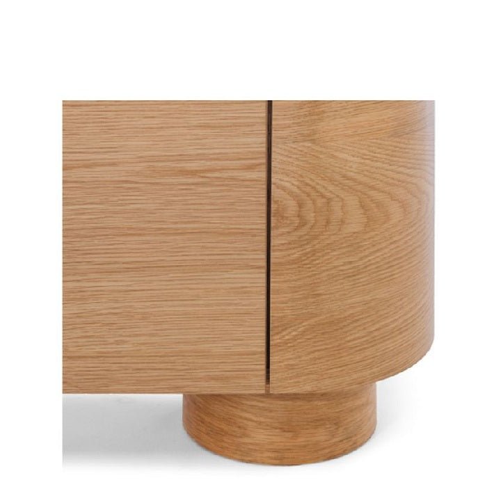 Akita Bar Cabinet - Marble Top & Oak - 1100h - Paulas Home & Living