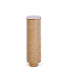 Akita Bar Cabinet - Turkish Rose Top & Oak - 1100h - Paulas Home & Living