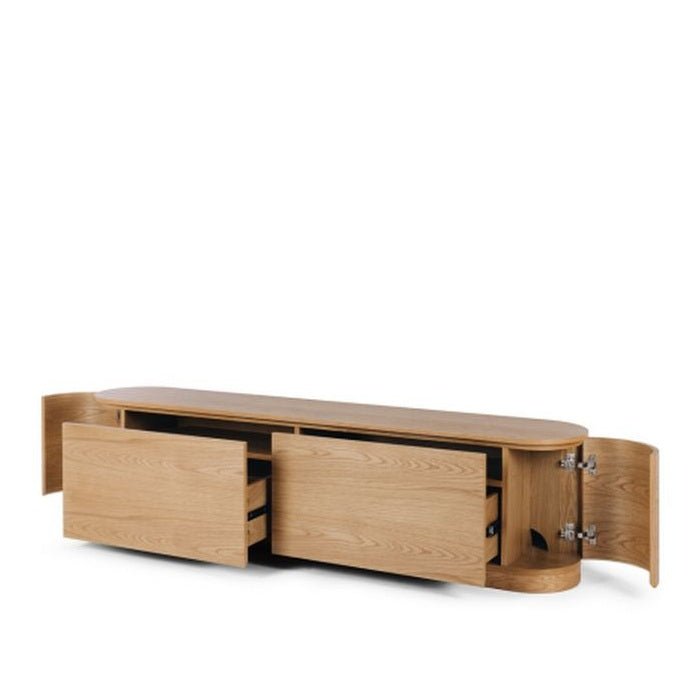 Akita TV Unit - Oak - 1800w - Paulas Home & Living