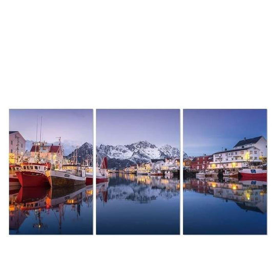 Alaska 3pc 1800w x 900h Perspex Wall Art - Paulas Home & Living