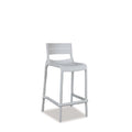 Alfresco Villa Stackable Barstool - White - Paulas Home & Living