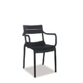 Alfresco Villa Stackable Dining Chair - Gunmetal Grey - Paulas Home & Living