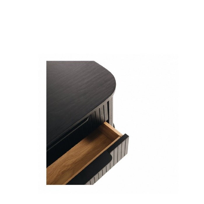 Anders Bedside 2 Drawer - Black Oak - Paulas Home & Living