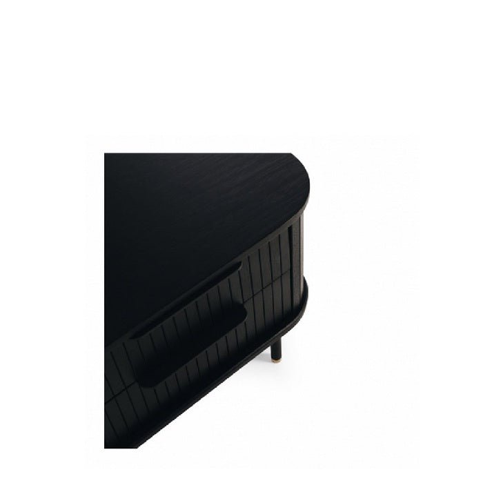 Anders Bedside 2 Drawer - Black Oak - Paulas Home & Living