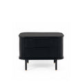Anders Bedside 2 Drawer - Black Oak - Paulas Home & Living