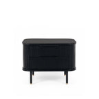 Anders Bedside 2 Drawer - Black Oak - Paulas Home & Living