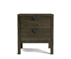 Andes 2 Drawer bedside - Ash - Paulas Home & Living
