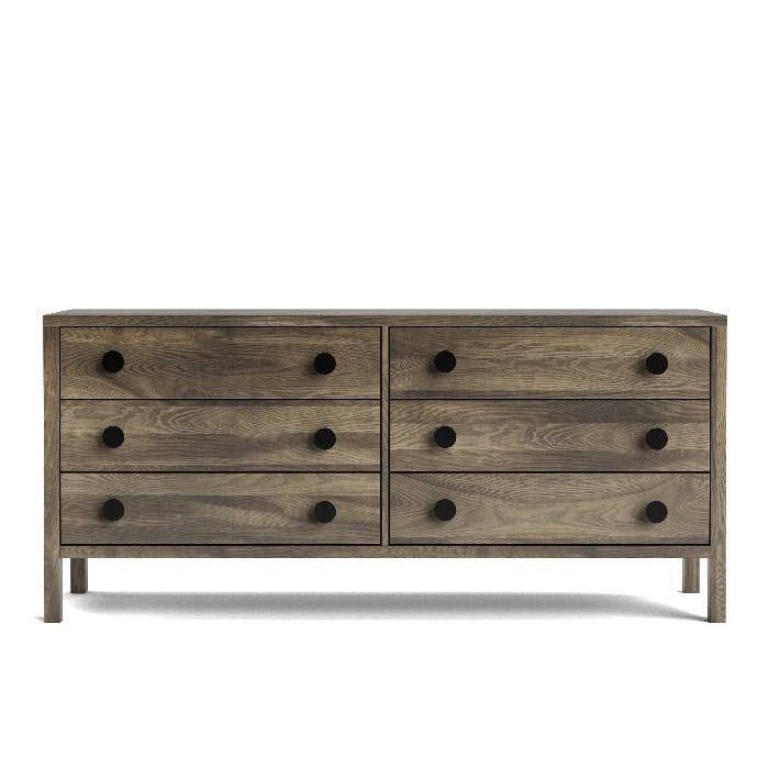 Andes 6 Drawer Lowboy Wide - Ash - Paulas Home & Living