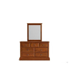 Asher Dresser and Mirror 7 Drawer - Paulas Home & Living