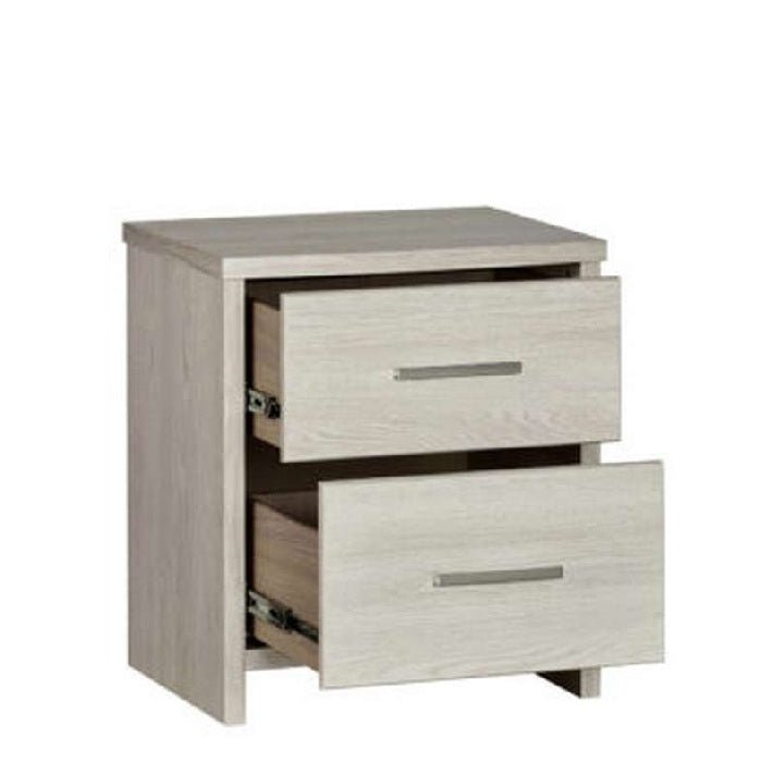 Atlas Bedside 2 Drawer - Paulas Home & Living