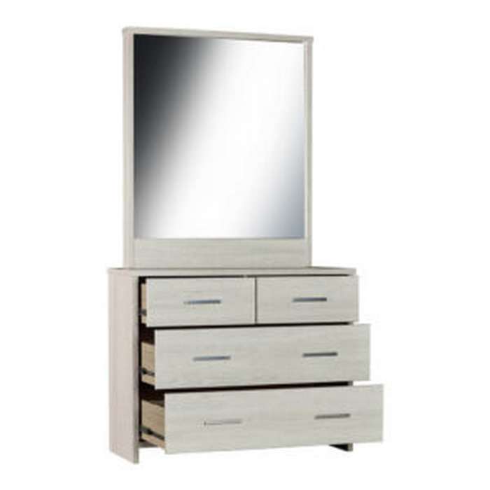 Atlas Dresser & Mirror 4 Drawer - Paulas Home & Living