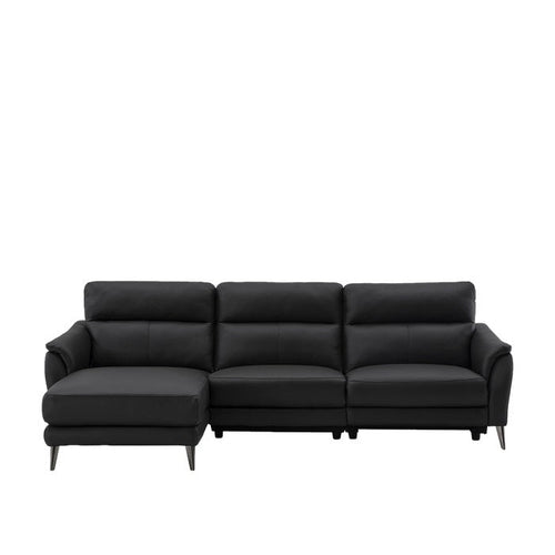Bailey 4 Seater Power Leather Reclining Sofa & Chaise